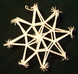 Straw Star White Plastic